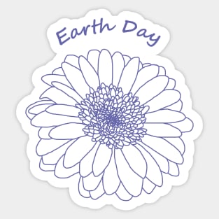 Very Peri Daisy for Earth Day Sticker